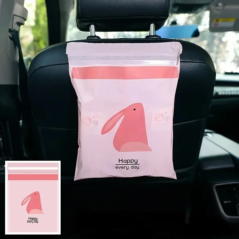 15/2 Pcs Car Trash Bag Disposable Waterproof Trash Can Bag Stick Inside Car Accessories