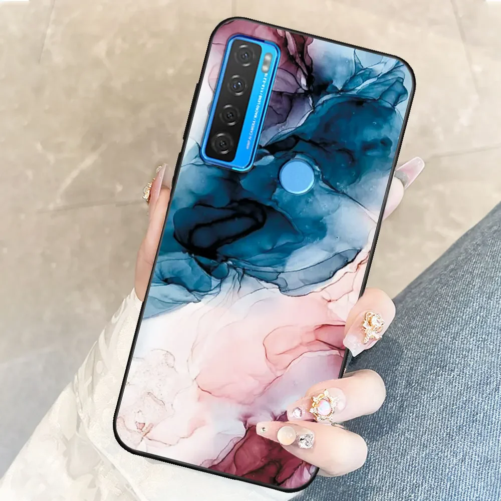 Luxurious TPU Soft Silicone Marble Animal Phone Case - Shockproof Bumper Shell
