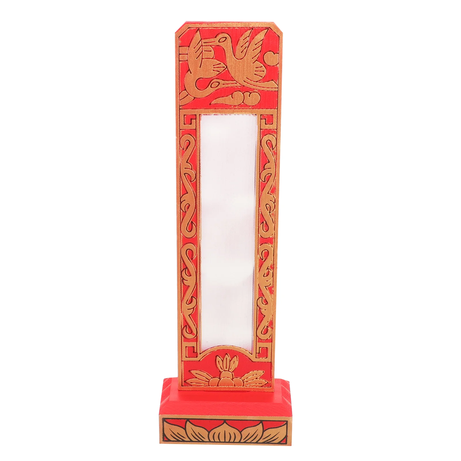 

Wooden Tablet Frame Memorial Temple Blank Wooden Plate Temple Worship Supplies