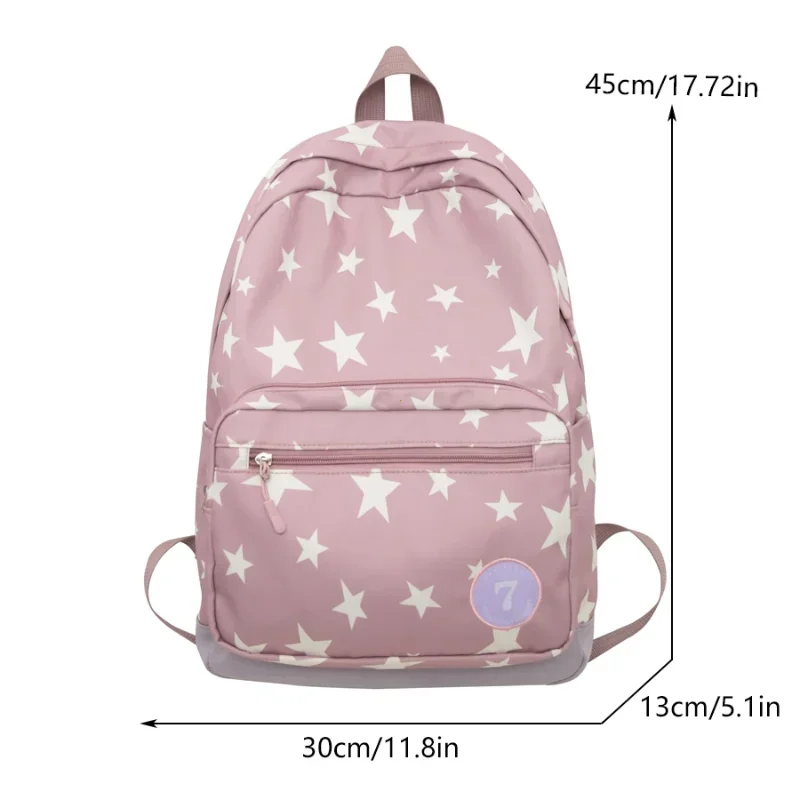 Star Backpack for Women Men 17 Inch Star Laptop Backpack College Bag Cute Travel Backpack Student Back To School Casual Bookbag 6