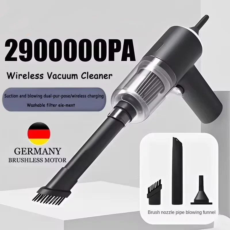 Wireless High-Power Portable 2-in-1 Wet & Dry Vacuum Cleaner with Large Suction