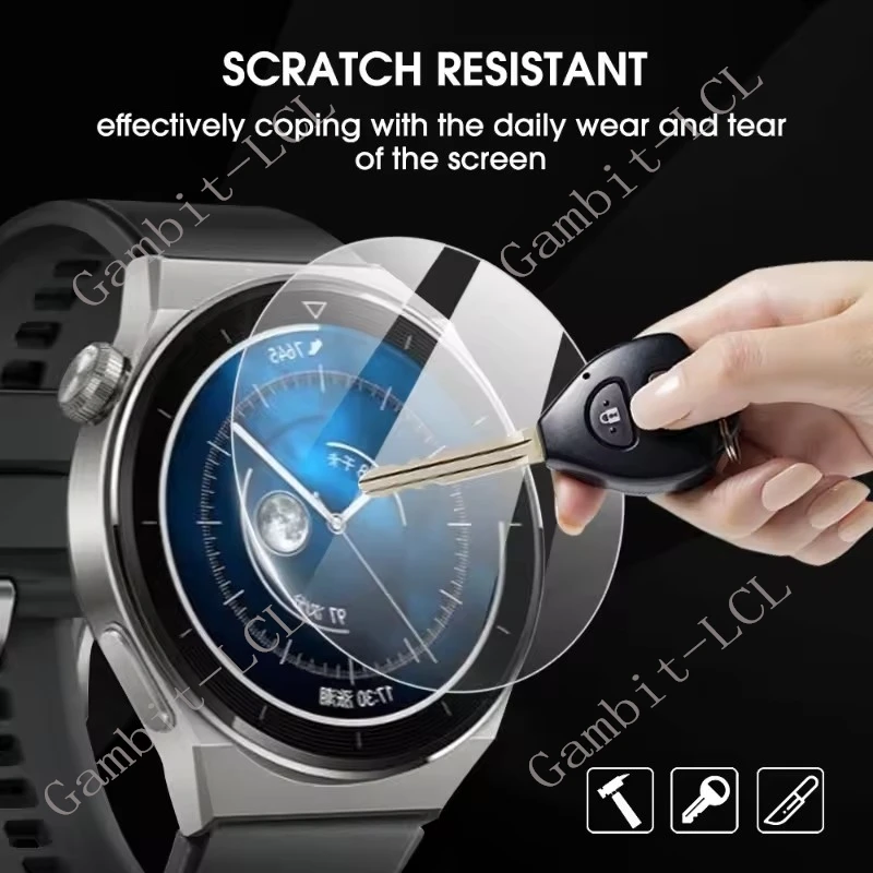 2-Pack 9H HD Tempered Glass Screen Protectors for Smartwatch - 1.46 Accessories Cover Film