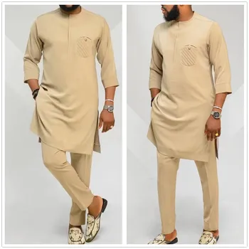 Ahmed Kaftan Set 3/4 Sleeves Shirt Tops and Pants