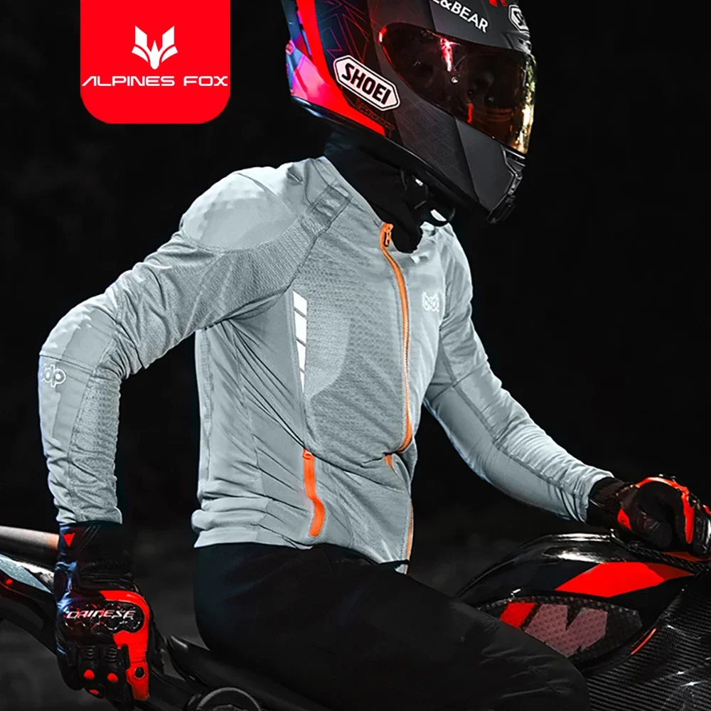 Men Motorcycle Armor Jacket Full Body Protection Coat Motocross Body Armor Summer Breathable Riding Motorbike Jacket