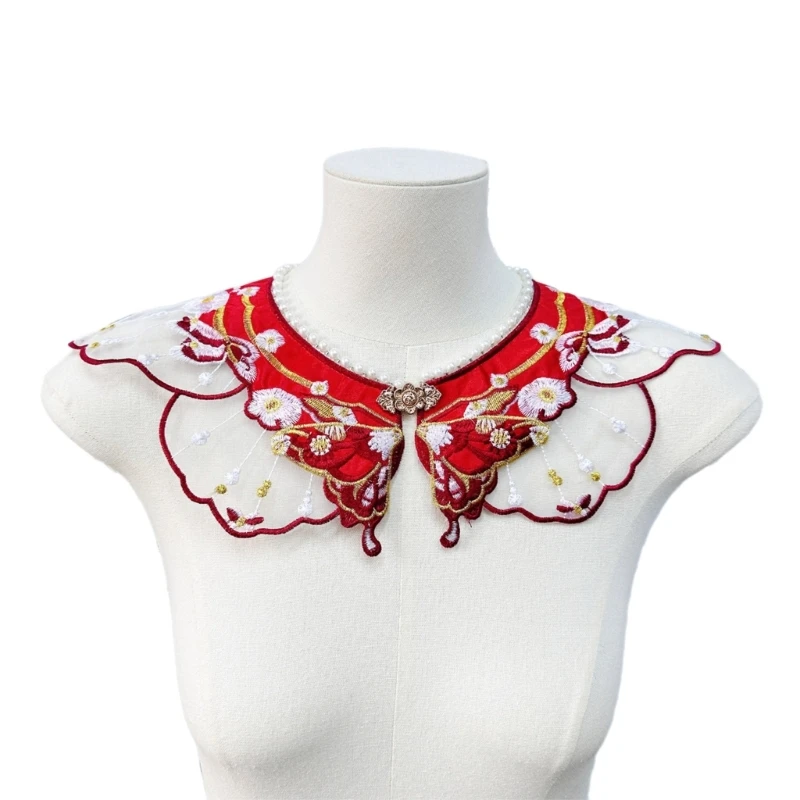 Yunjian Shawl Decorative Hanfu Floral False Collar Embroidery Detachable Collar drop shipping