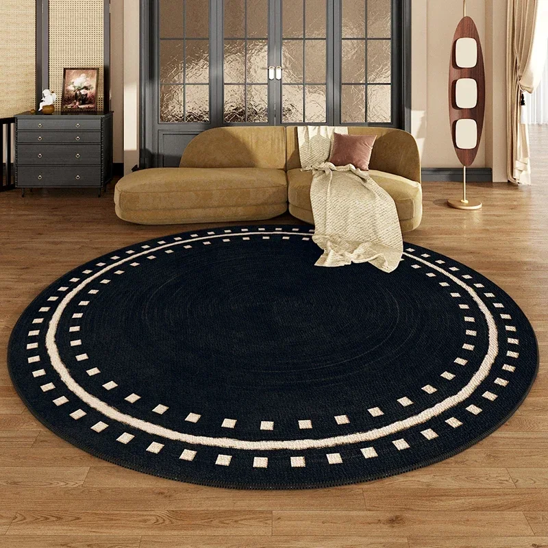 Modern Minimalist Round Carpet Abstract Art Decorative Rug Geometric Gradient Living Room Carpets Non-Slip Coffee Table Rugs 양탄자 2
