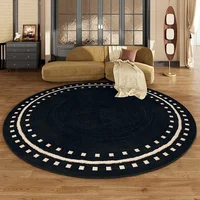 Modern Minimalist Round Carpet Abstract Art Decorative Rug Geometric Gradient Living Room Carpets Non-Slip Coffee Table Rugs 양탄자 2