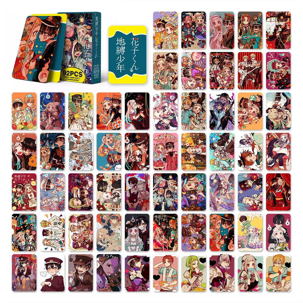 92 개/대 애니메이션 게임 화장실 바운드 Hanako-kun 레이저 Lomo 카드 Photocard HD 인쇄 사진 카드 팬 컬렉션 선물
