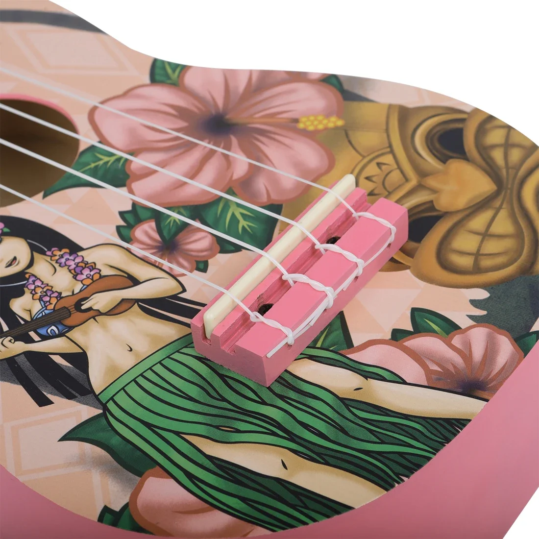 Ukulele Set IRIN 21Inch Ukulele Hawaiian Guitar Cartoon Ukulele Beginner Practice Mini Guitar Stringed Instruments Children's Gift Bag