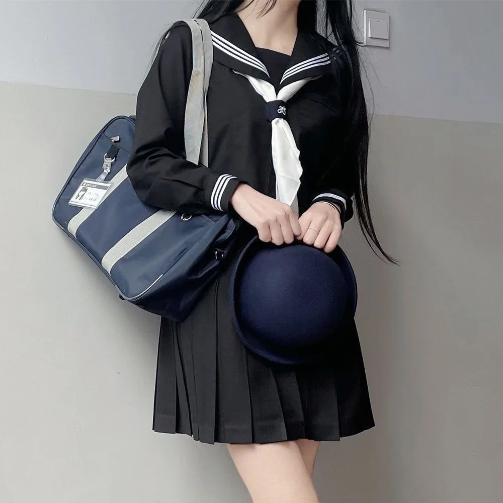 Japanese School Uniform JK Uniform Girl S-XXL JK Japanese College Style Suit Sailor Costume Women Sexy Shirt Pleated Skirt