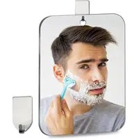 1pcs Acrylic Mirror With Wall Suction Shower Mirror For Man Shaving Women Makeup Portable Travel Bathroom Accessories 1