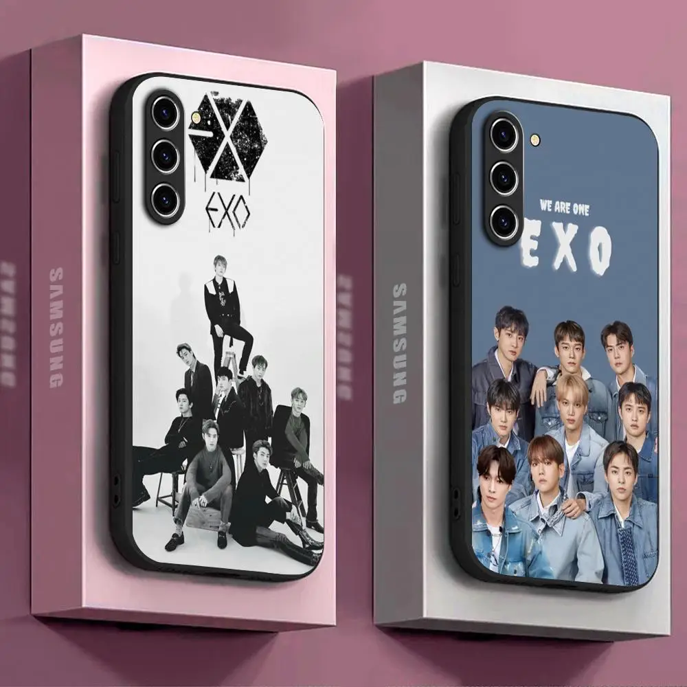 EXO funda de tel fono de grupo de m sica pop coreana para Samsung west-coast-pintura-de-diamantes-con-m-sica-pop-cuadro-de-rapero-biggie