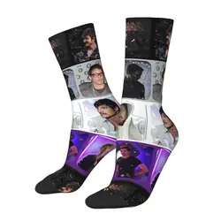 Unisex Breathable Novelty Dress Socks with Pedro Pascal Smile 3D Print Design - Crew Socks (4)