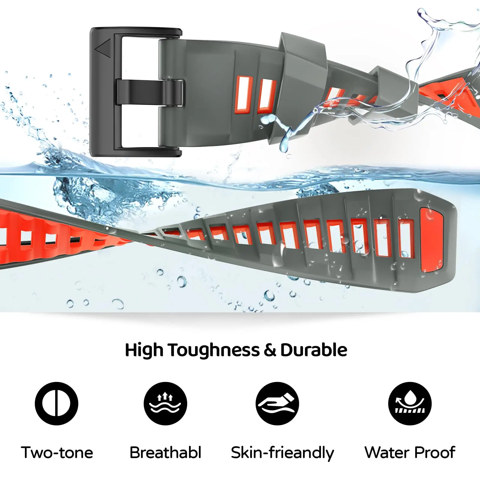 QuickFit Silicone Strap - 22mm & 26mm - Official Band