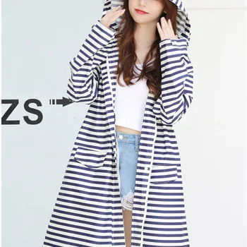 여성용 통기성 후드 비옷, 휴대용 레인 판초, 니 롱 트렌치 코트, 빅 사이즈 2XL