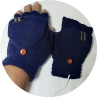 Electric Heated Winter Gloves Mittens Heater Rechargeable USB Reusable Winter Warm Heating Laptop For Women Men Sports Skiing 2