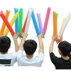 24 PCS Colorful Inflatable Sticks Stadium Noisemakers Cheer Sticks Balloon Blow Bar Inflatable Boom Party Sports Cheers  Favors 1