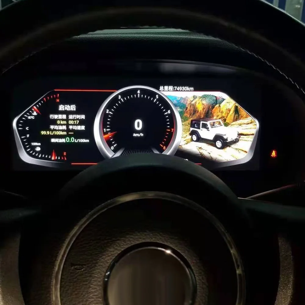 

Автомобильная цифровая кластерная ЖК-панель для Jeep Wrangler 3 JK 2010 - 2017 Speedmeter приборная панель многофункциональный плеер