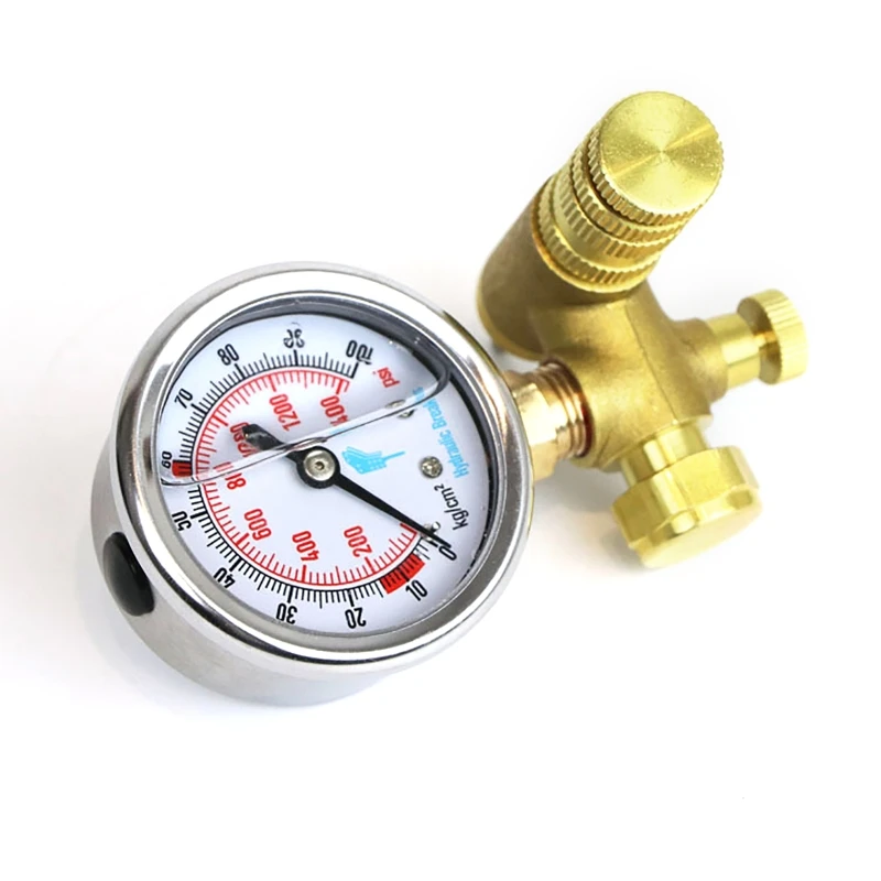 Description Picture 6 of item6Mpa Pressure Gauges Kit Nitrogen Gas Charging Hydraulic Breaker Hammer Device Measurement Accessories Hydraulic Test Table Tool