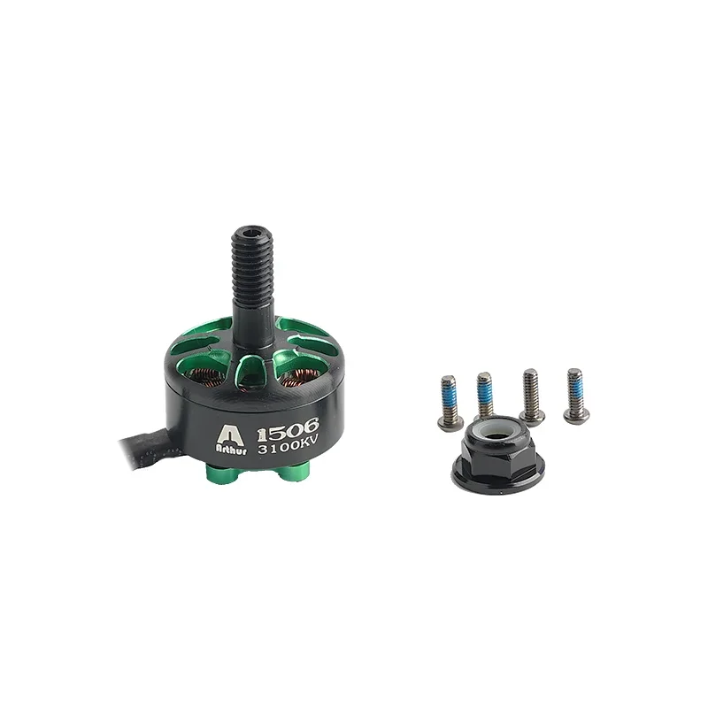 4Pcs/Lot FlashHobby Arthur Series A1506 1506 3100KV 4300KV  Brushless Motor Mini RC Motor For FPV Racing RC Multicopter Part thumbnail 5