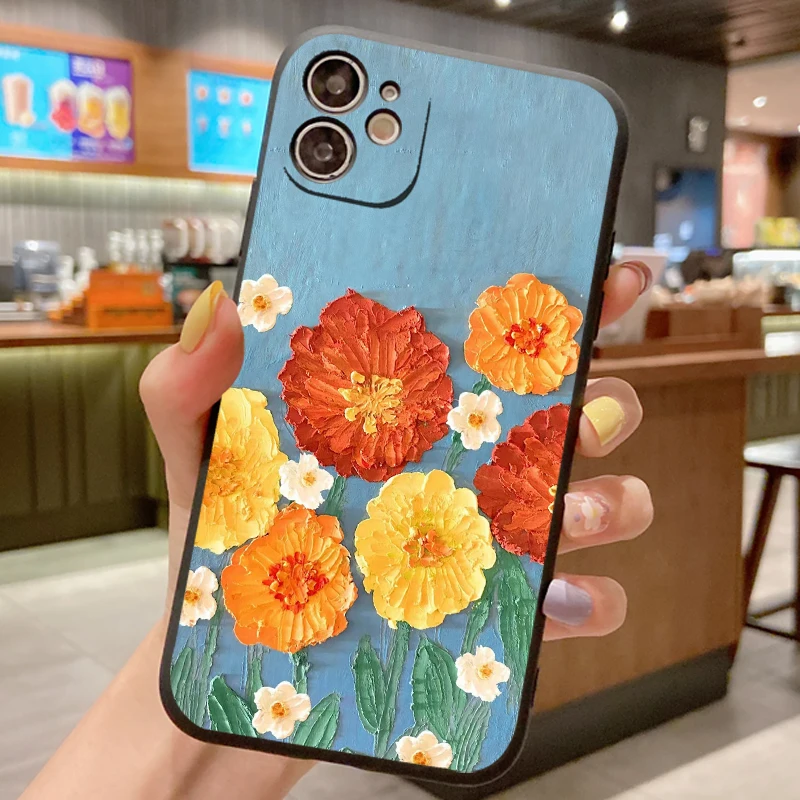  ޴ ̽, Oneplus Nord CE 3 2 Lite N20 SE N30 N300 2T CE 5G ACE 2V Pro Flower Ʈ TPU Ǹ ĸ Ŀ ̽