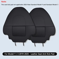 Premium Juniper Leather Car Seat Anti - Kick Pad Protector (A Pair Full Seat Pad)