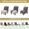 1pc Armless Chair Slipcovers Single Seat Accent Chair Covers Stretch Removable Furniture Protector Covers for Home Hotel Decor 6