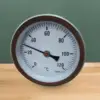Metal Thermometer 0-120 Degree Temperature Range Stainless Steel Dial Thermometer for Outdoor Stoves Grill Oven Heating Systems 4