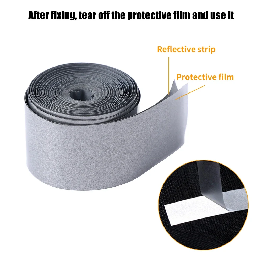 Reflective Tape Bands Reflective Tape Reflective Stickers 2-5cm Heat Transfer 5M for DIY Clothing Bag Shoes