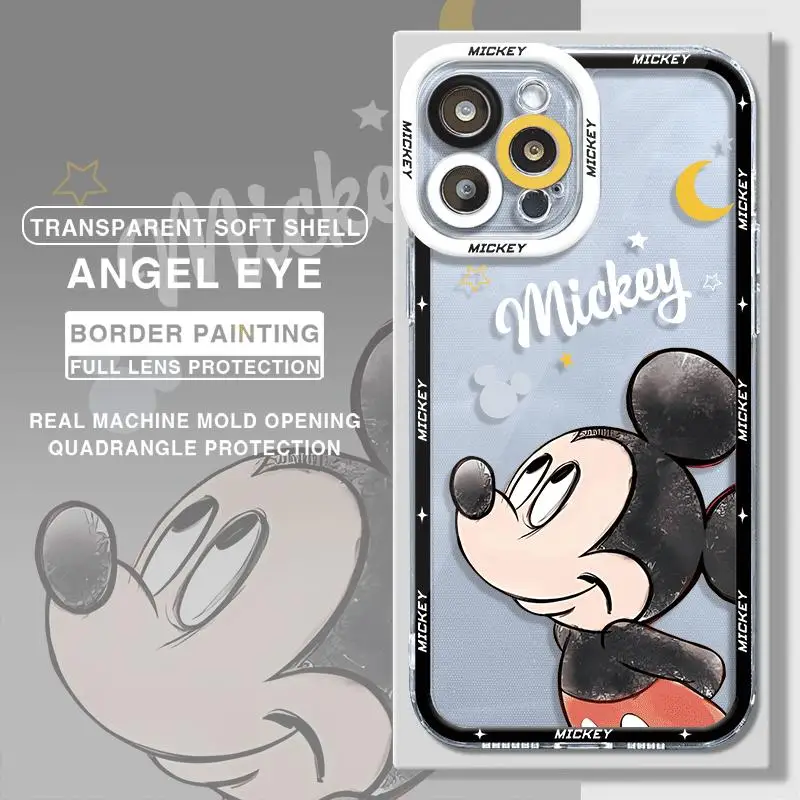 thumbnail image 1 of Funda de teléfono de dibujos animados de Mickey Mouse para Apple iPhone 15 Pro Max 13 14 Plus 12 Mini 11 Pro XR 8 SE 7 6S XS MAX, funda de armadura mate, 1 of 5