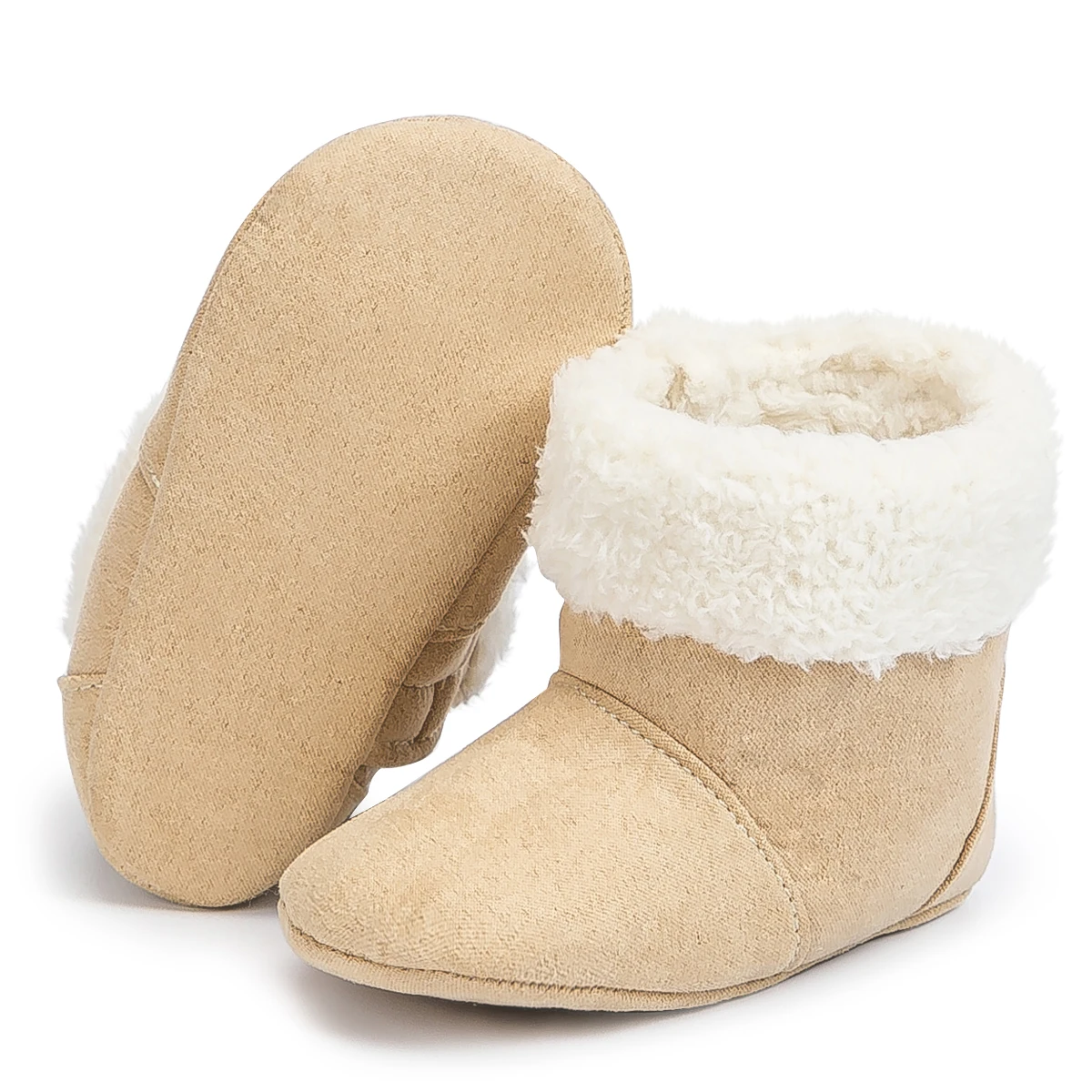 Winter Snow Boots for Babies Cozy Fluffy Non-Slip Soles Infant Boys Girls Warm Fluff First Walkers Baby Boy Girl Shoes