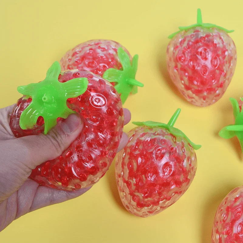 Strawberry Squishy Stress Balls for Kids Adults Stress Ball Sensory Toy