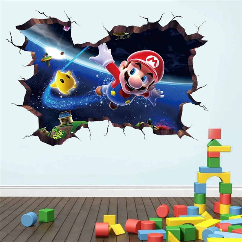 MINISO Cartoon Game Wall Sticker Kids Rooms Decals Nursery Home Decor Vinyl Mural Bedroom Living Room Game DIY Poster
