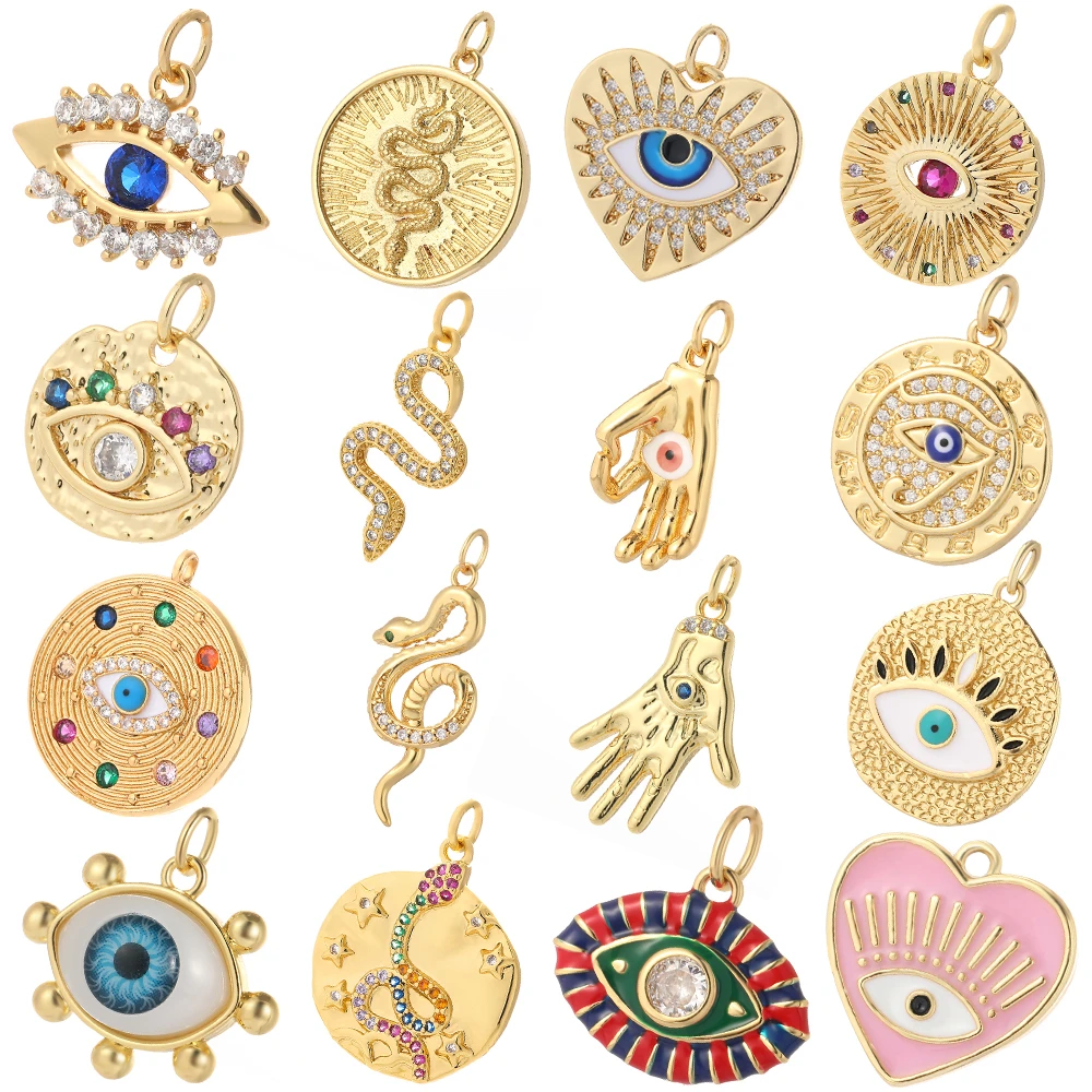 Eye Charm Jewelry Charms For Earrings Necklace Bracelet Making Cute