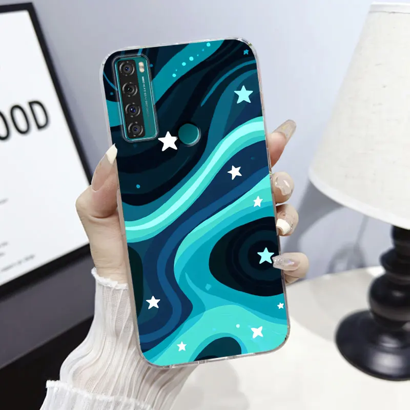 Marble Clear Soft Silicone Phone Case Cover