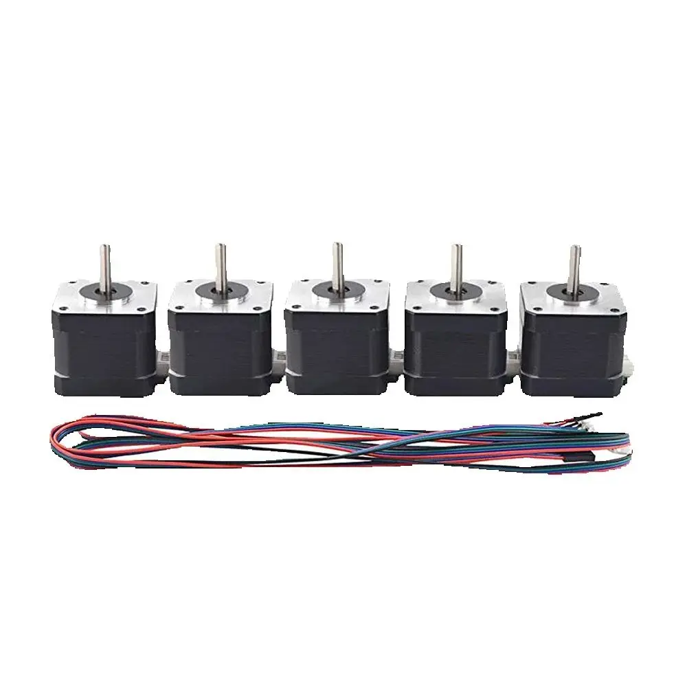 5PCS Nema 17 Stepper Motor 42 Motor 37.5mm Nema17 1.7A 4-lead for 3D Printer CNC stepper motor