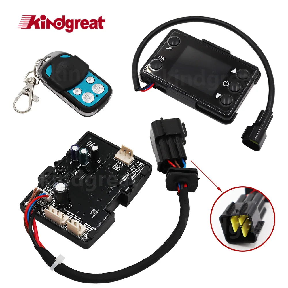 12V 24V Parking Heater Controller Diesel Air Heater LCD Monitor Switch + Remote Control + Control Motherboard for Chinese
