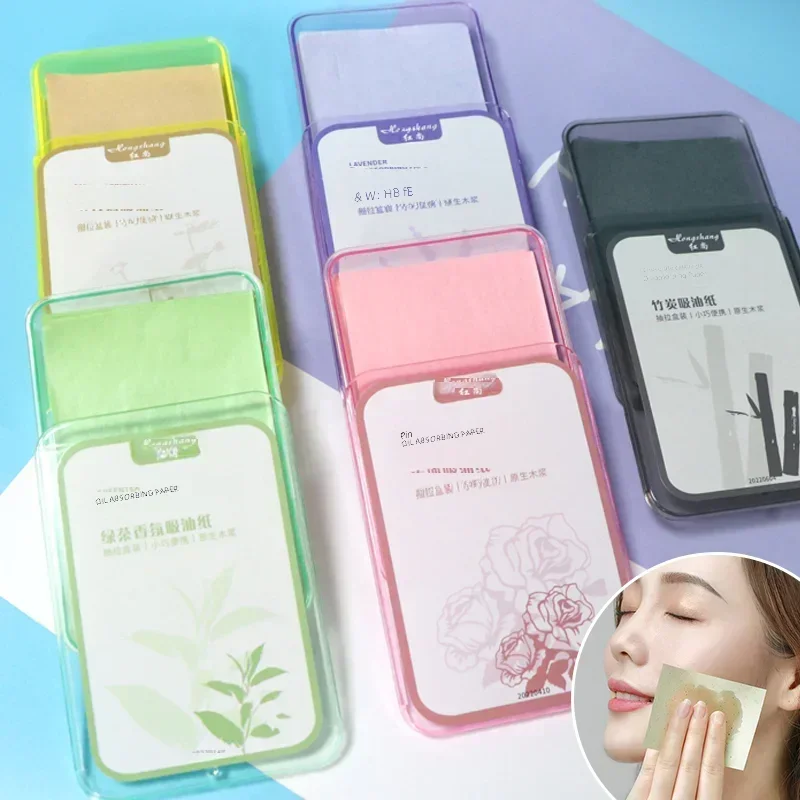 300PcsFace Oil Absorbing Paper Summer Oil Control Wipes