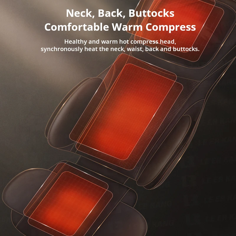 LEK909C 4D Intelligent Manipulator Neck Adjustment Waist Hip Airbag Kneading Massage Chair 6