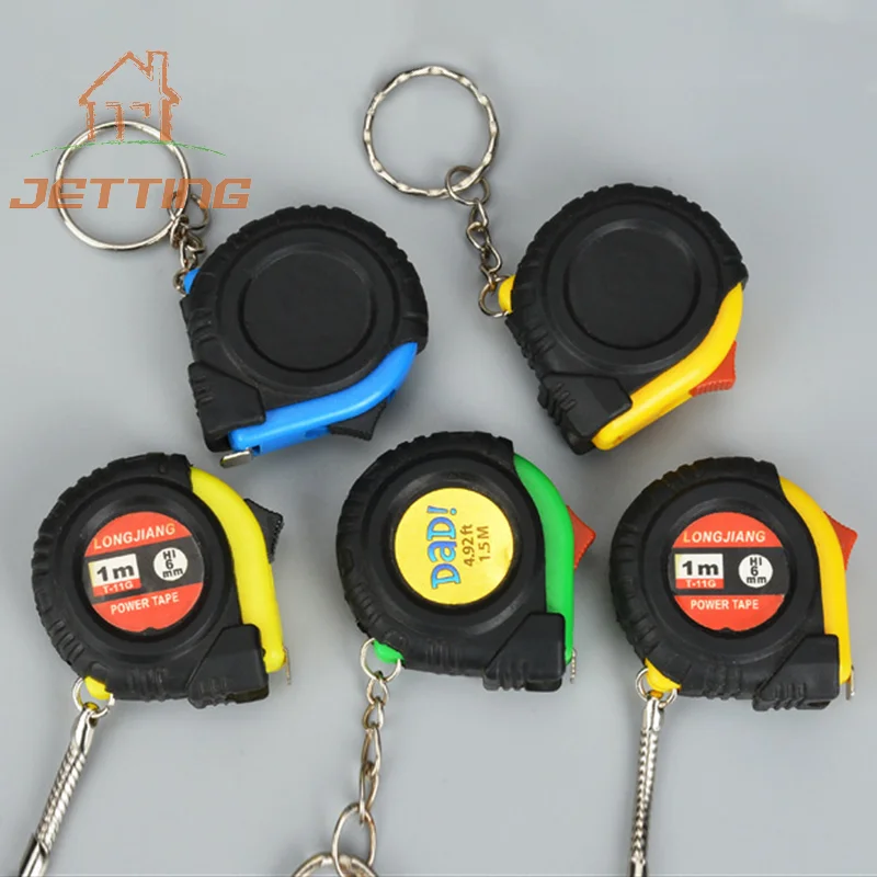 Mini Power Tape Measure Keychain Universal Pull Ruler Metric Tape Measure Retractable 1m Measuring Meter Inch Tailor Tool tape measure measuring tape measuring ruler