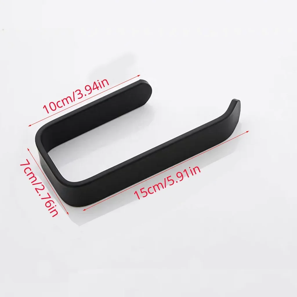 Toilet Paper Box Adhesive Plastic No Drilling Tissue Dispenser for Washrooms Bathroom Kitchen