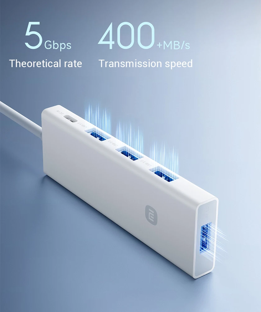Xiaomi 4in1 Dual Head Splitter Hub (XMSTFXQ01YM) description image
