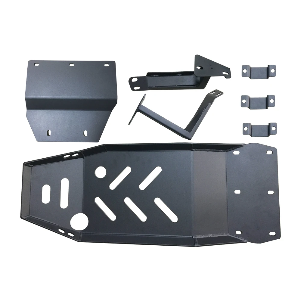 Shanghai Sanfu Car Accessories Fit For Jeep W rangler JL 18+ JL1112 4x4 Steel Chassis Guard Skid Plate Engine Guard Board