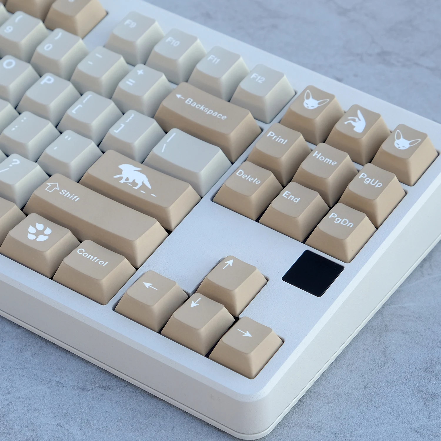 Echome-desert Tema Keycap Grupo 120key Pbt Sandy Simplicidade Cap Teclado Personalizado Keycap Perfil Cherry para Teclado Mecânico - Imagem 6