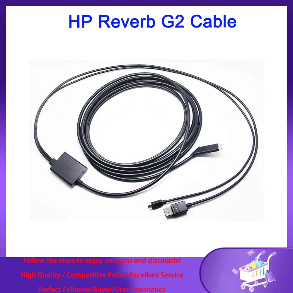 HP Reverb G2 Cable (19.69') 22J68AA B&H Photo Video