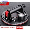 8 Inch Vacuum Suction Cup with Copper Handle Heavy Duty Lifter for Granite Tile Glass Manual Lifting with pressure gage 1