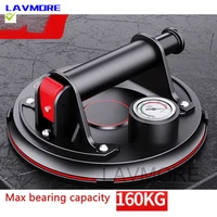8 Inch Vacuum Suction Cup with Copper Handle Heavy Duty Lifter for Granite Tile Glass Manual Lifting with pressure gage 1
