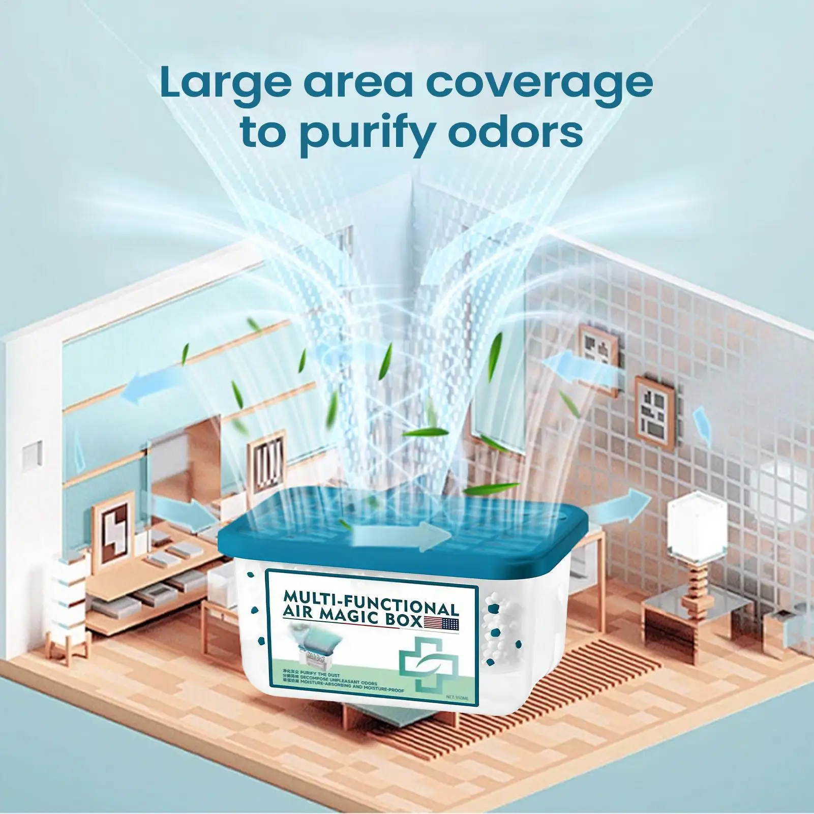Compact 350ml Air Freshener and Purifier for Home Odor Control and Dust Removal