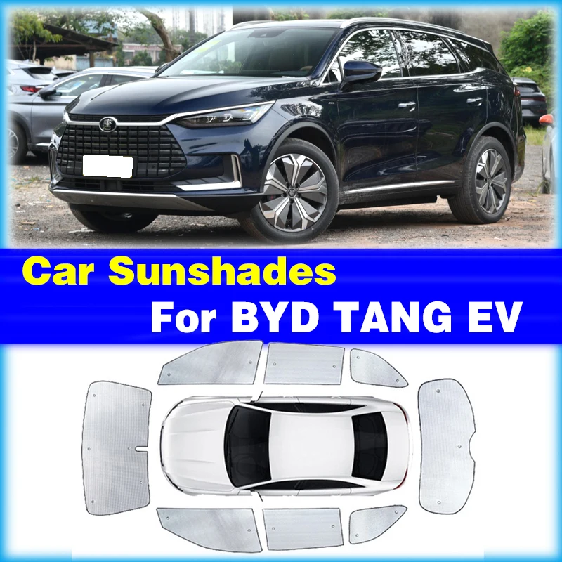 For BYD TANG EV-Car Sunshades UV Protection Curtain Sun Shade Visor Front Windshield Cover Protect Privacy Accessories