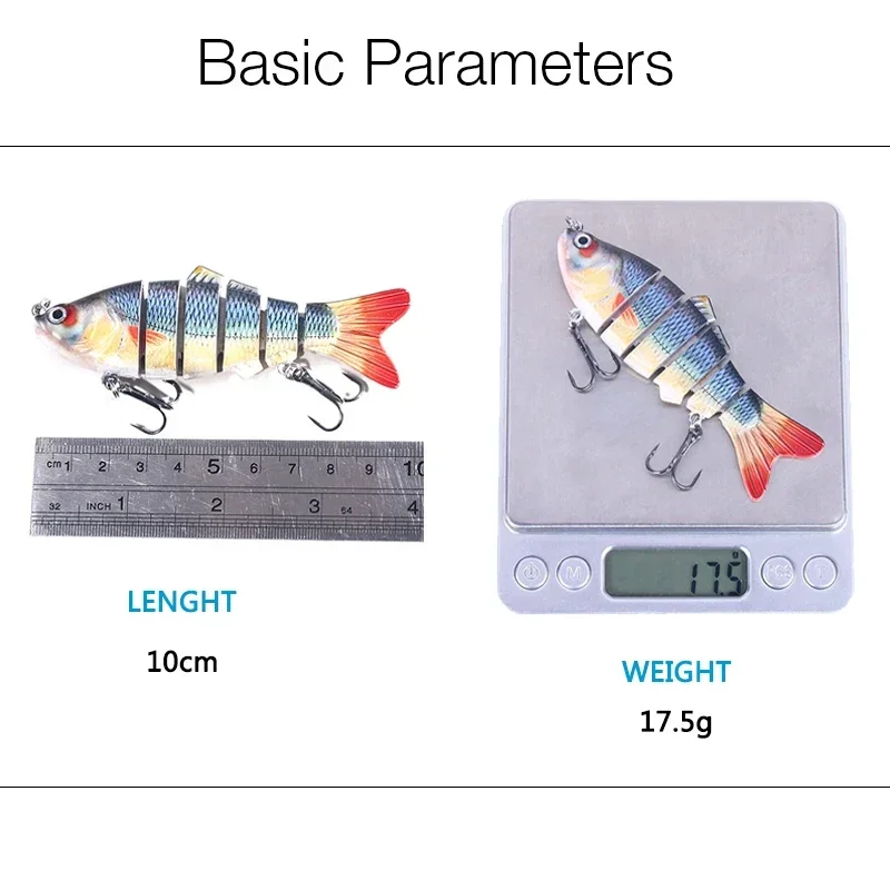6 Segment Multi Jointed Fishing Lure Sinking 10cm/17.5g Swimbait Artificial Wobblers Crankbait Hard Bait Pesca Tackle 5/3/1Pcs - AliExpress 18 6 Segment Multi Jointed Fishing Lure Sinking 10cm/17.5g Swimbait Artificial Wobblers Crankbait Hard Bait Pesca Tackle 5/3/1Pcs - AliExpress 18